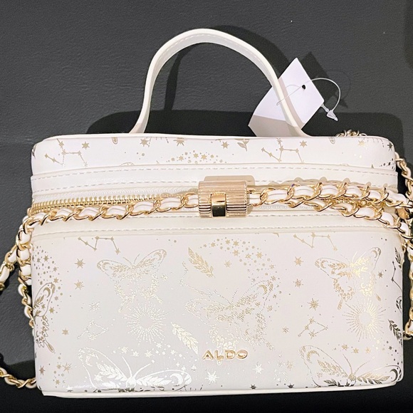 ALDO White and Gold Butterfly Women's Leather Bag 🦋 - Picture 6 of 6